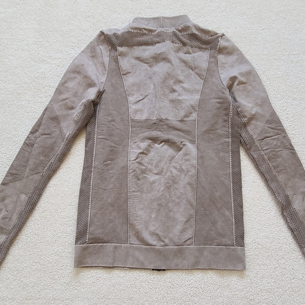 NWOT Blanc Noir Super Nova Tan Workout Jacket Sz M - Picture 4 of 15